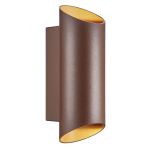 Nordlux Nico Vägglampa Aluminium Rostig Up & Down | IP54 - Passande för 2x GU10