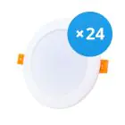 Flerpack 24x Bright Choice LED Downlight 18W 1620lm 120D - 840 Kallvit | Utskärning   175mm - Ersättare 2x18W
