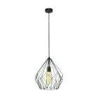 Eglo Pendellampa Carlton Stål Svart | IP20 - Passande för 1x E27 
